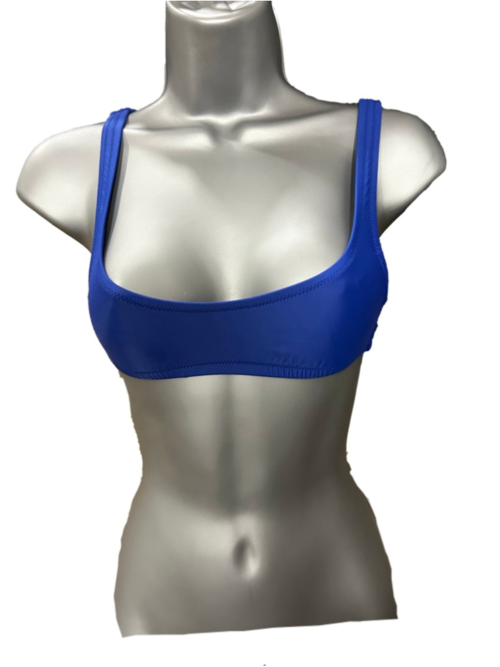 J. Crew Heritage scoopneck bikini top size xxsmall in blue